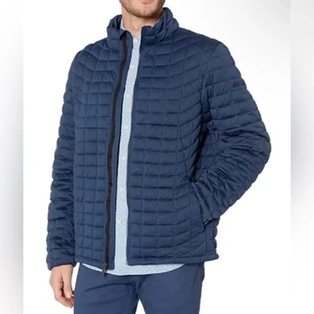 Ben Sherman Navy Quilted Puffer Jacket - Picture 1 of 9